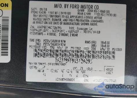 2019 Ford Mustang Gt Premium z USA, uszkodzony, nr VIN 1FATP8FF9K5126095